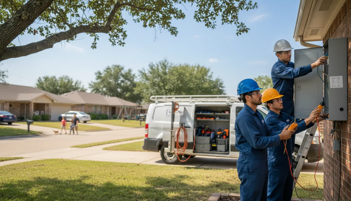 Certified electrician providing emergency electrical services in Wrights, IL
